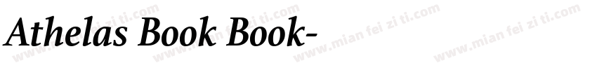 Athelas Book Book字体转换